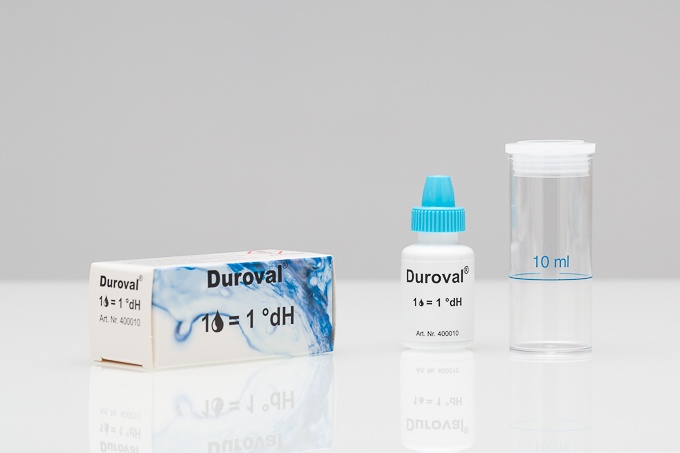 DUROVAL® 1 drop = 1 °dH Drop Count Titration Test